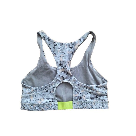 LULULEMON TOP FLEUR SILVER SPOON GRAY RACERBACK FITNESS SPORTS BRA Top 4 A001090 - Picture 3 of 4